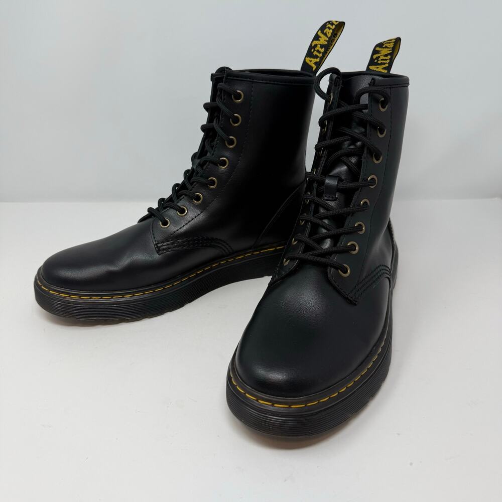 Dr. Martens Zavala Boots Men's 9 Women's 10 Black Combat Boots AW004 SK08V - Picture 11 of 12